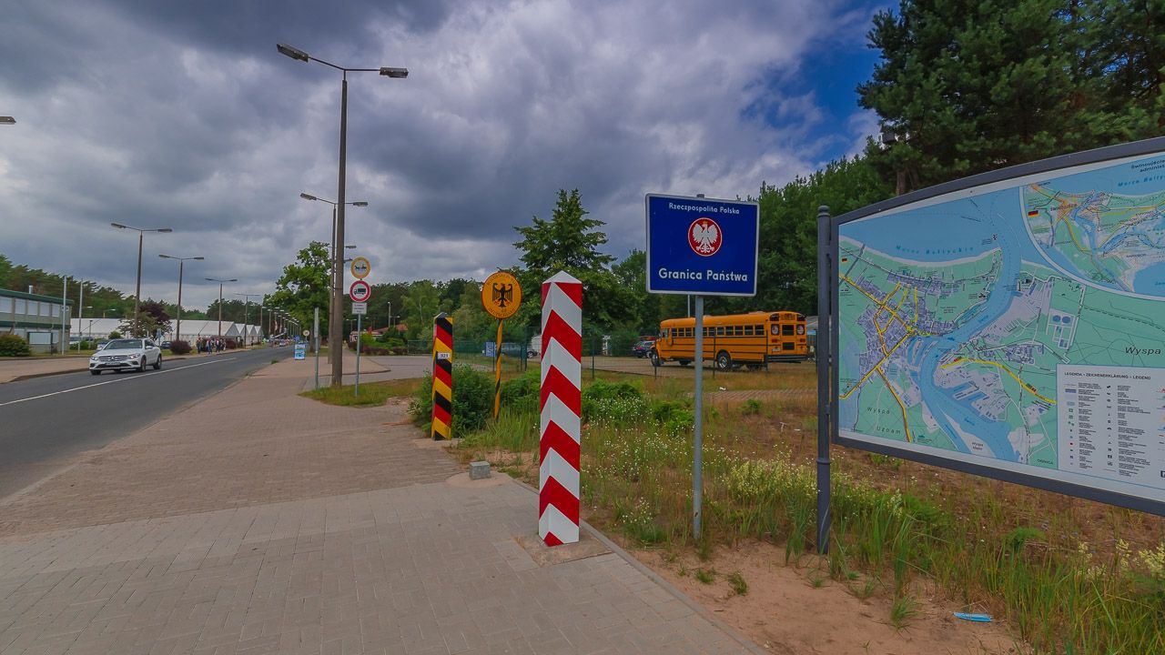 Grenze Deutschland Polen bei Usedom