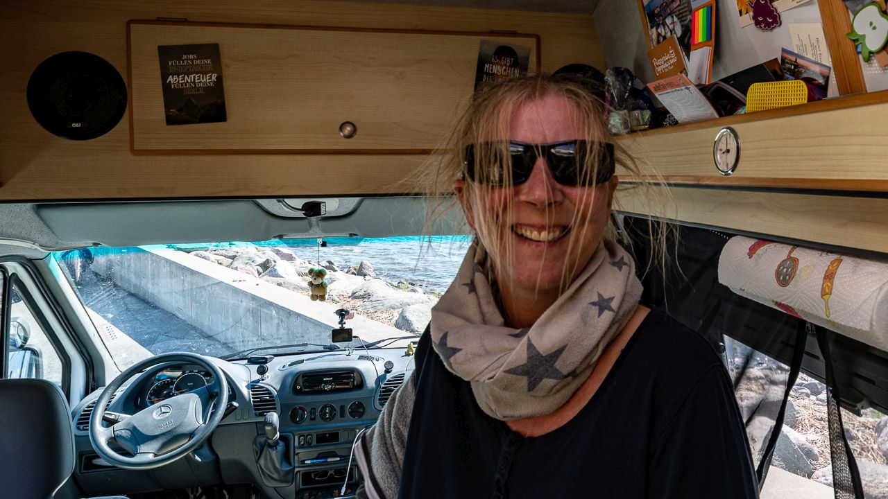 Melli durchgepustet vom Wind