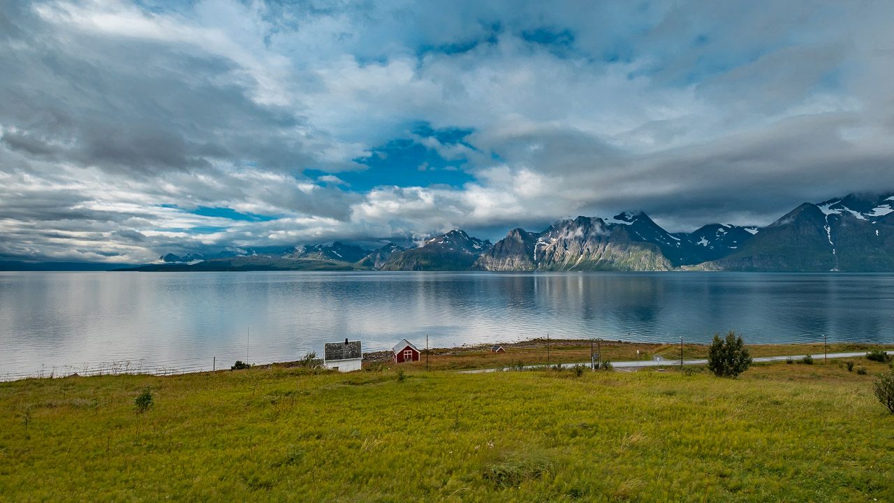 Aussicht am Bunker in Olderdalen