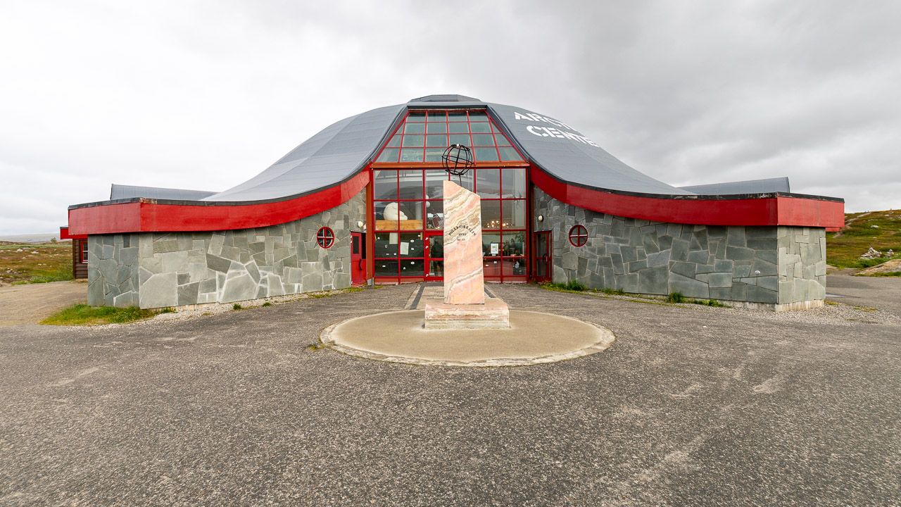 Der Polarkreis am Arctic Circle Center in Norwegen
