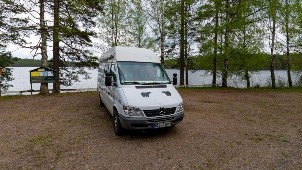 Eisbär am See Stora Hammarsjön
