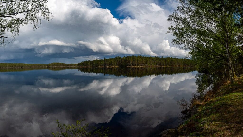 Gewitter am See Hammarsjön