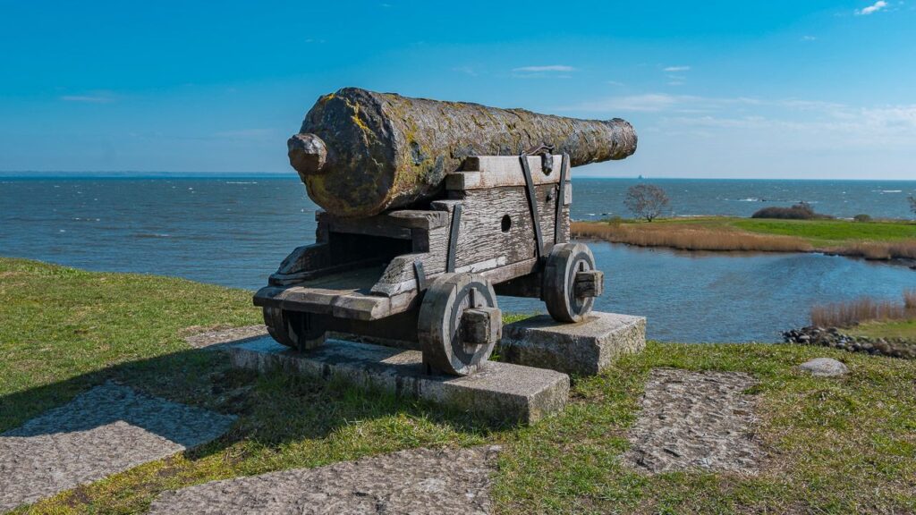 Kanone auf dem Schloß Kalmar
