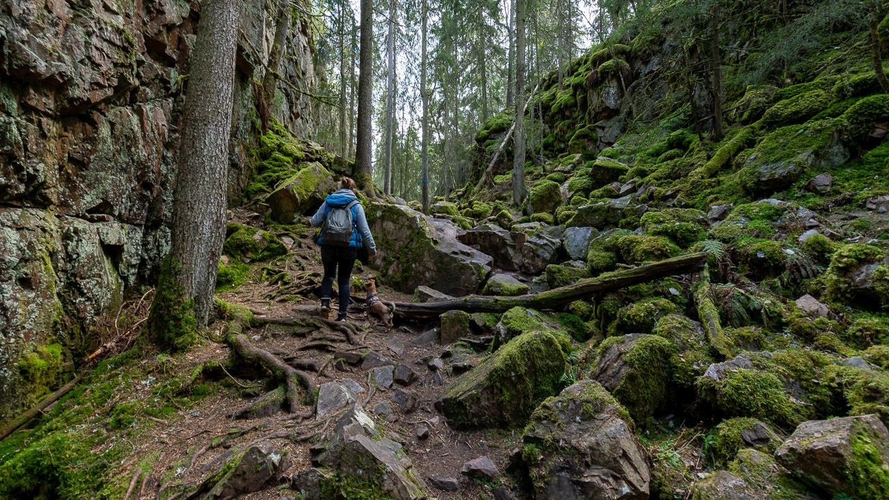 Auf zum nächsten Anstieg in der Schlucht