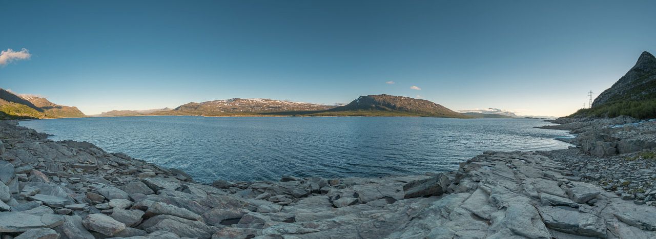 Panorama am Wanderparkplatz des Kungsleden