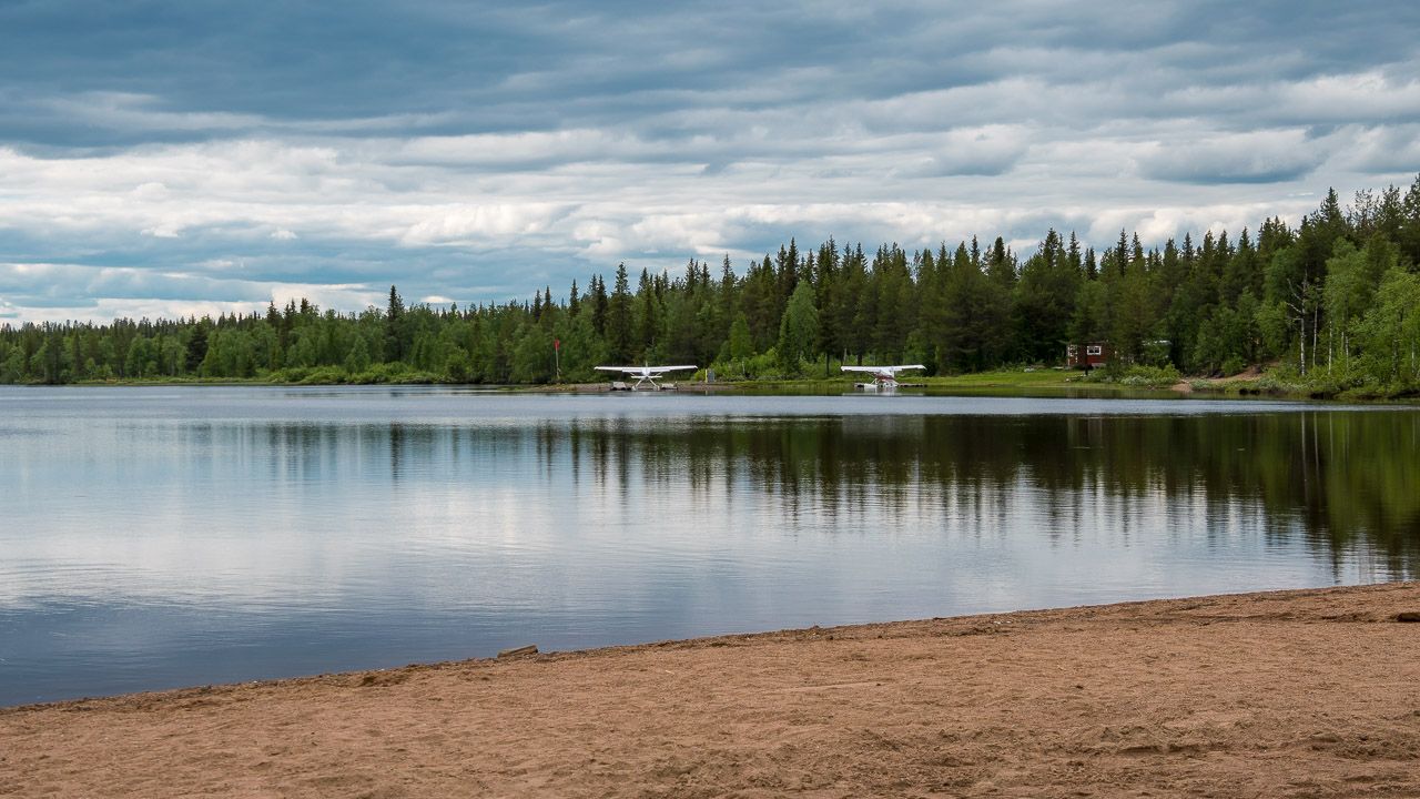 Wasserflugzeuge in Gällivare