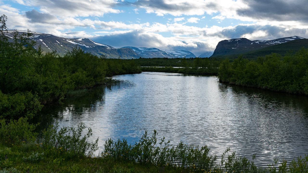 Da geht es zum Kungledens Trail nähe Kiruna