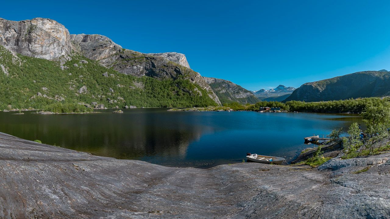 Panorama am Borvatnet See am Saltstraumen
