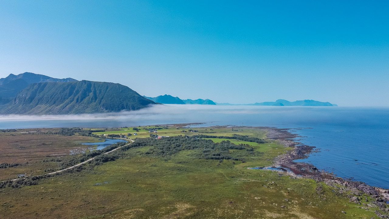 Der Nebel lichtet sich langsam auf den Lofoten