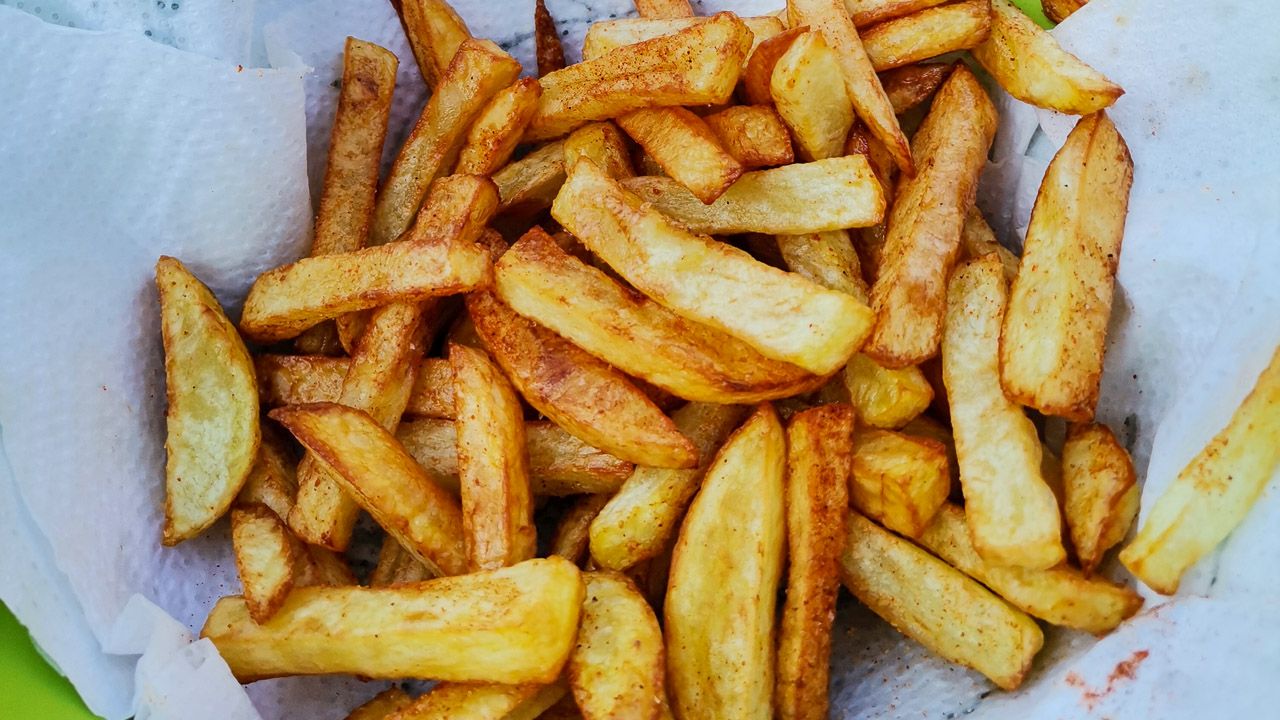 Leckere selbstgemachte Pommes