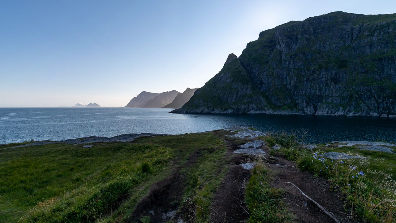 Traumhaftes Panorama am Ende der Lofoten