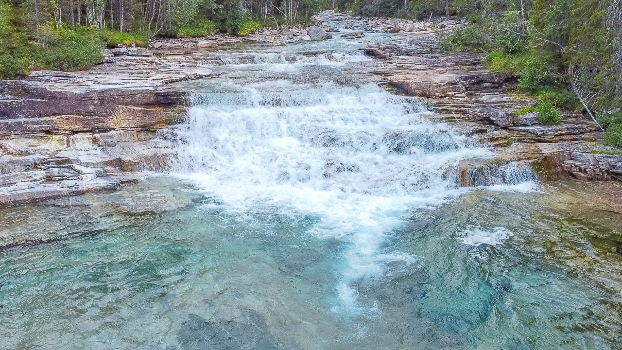 Wasserfall bei Trofors