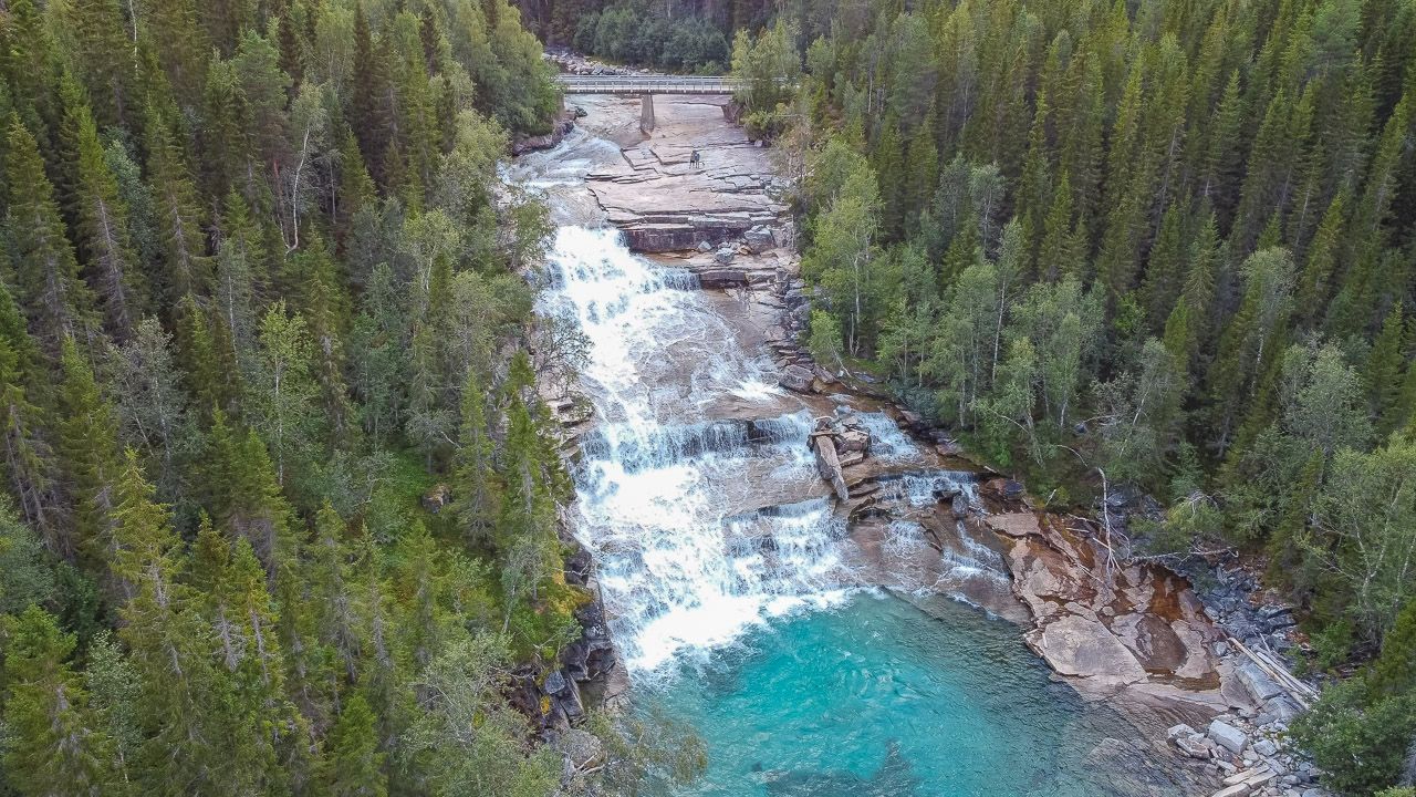 Wasserfall bei Trofors