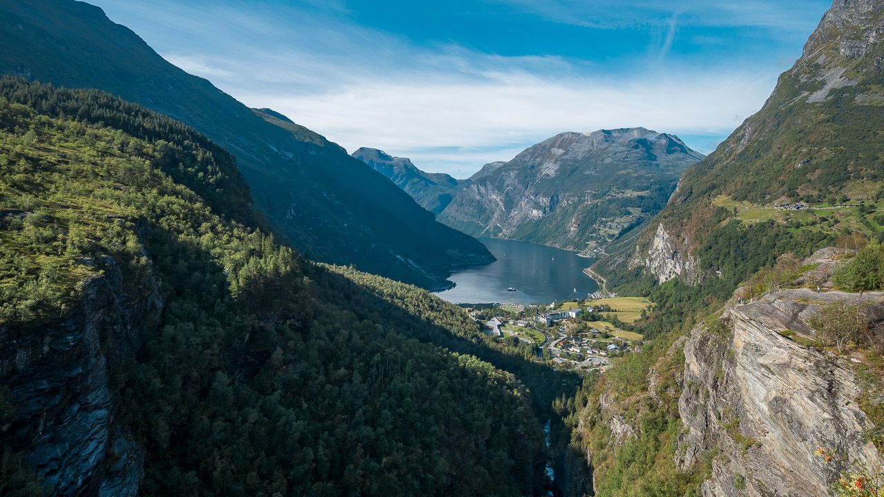 Der Blick auf Geiranger