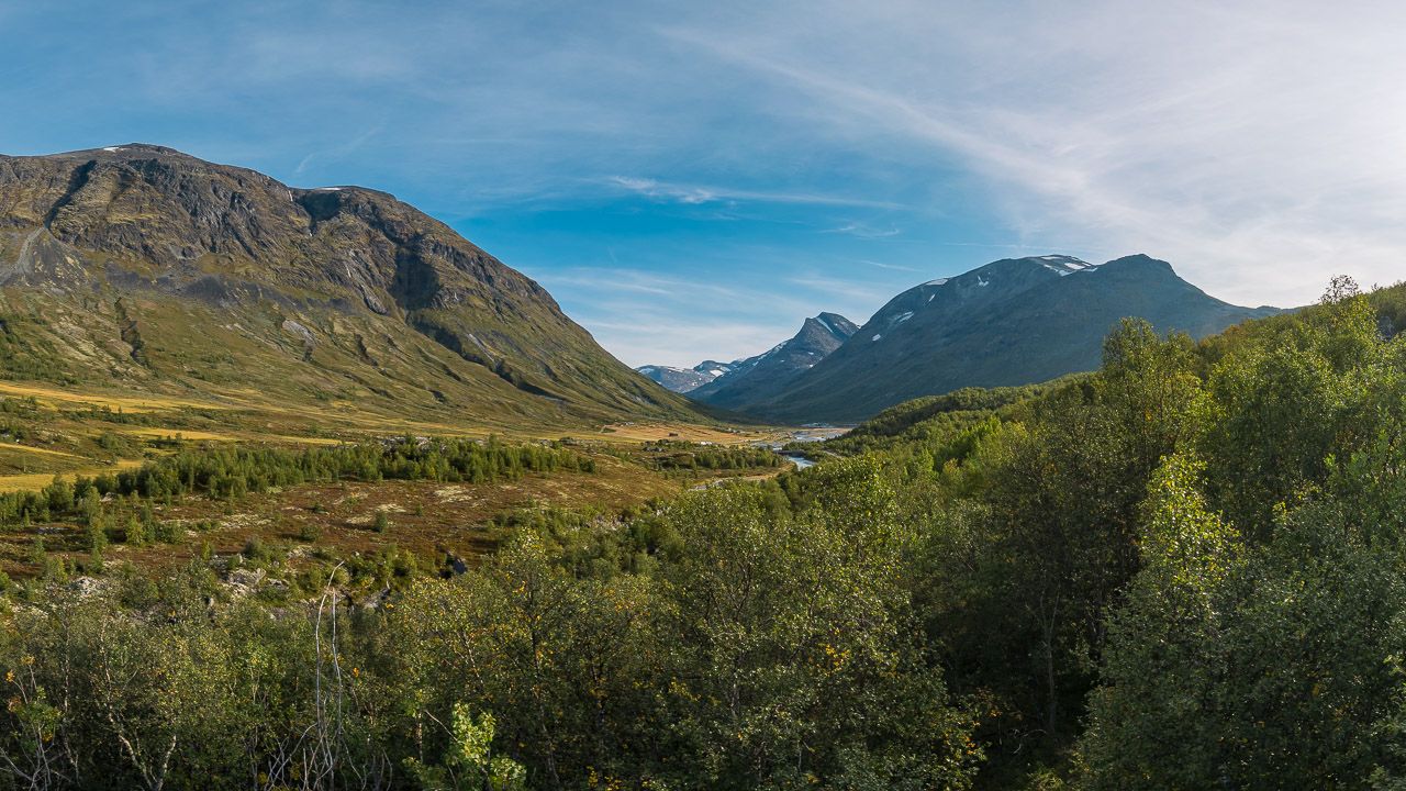 Panorama vom Anfang des Sognefjelletvegen
